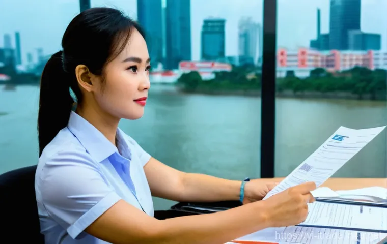 무역경력쌓는방법 - Prompt 1: Aspiring Trade Professional in a HCMC Office**